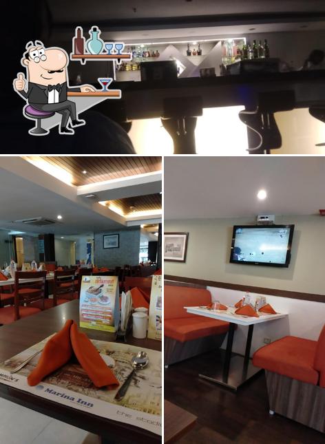 The interior of Champions Bar