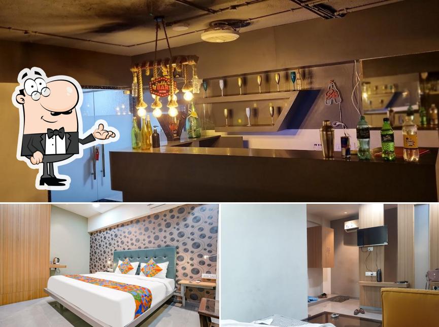 Take a seat at one of the tables at Hotel Arc Palace