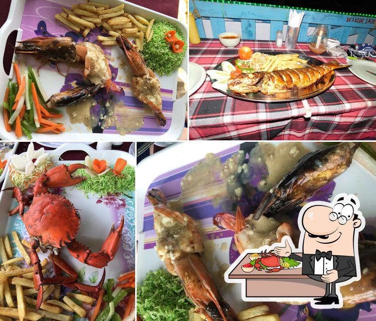 Pick various seafood items offered by SEA WAVES Beach shack