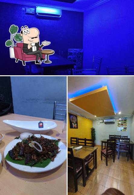 The interior of Thanner Panthal Family Restaurant (Paramattom Toddy Parlour )
