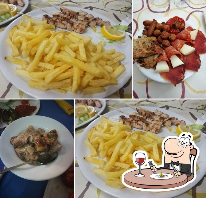 Cibo al Ristorante Mediterraneo