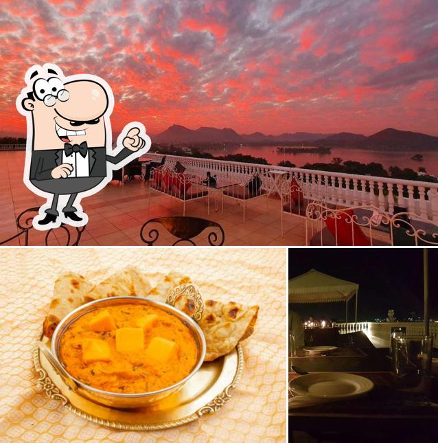 Enjoy the view at the outside area of Jannat Rooftop & Bar - Lake facing rooftop & bar in Udaipur