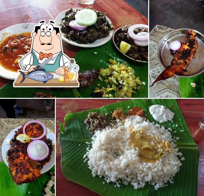 Grilled salmon at Babu's hotel