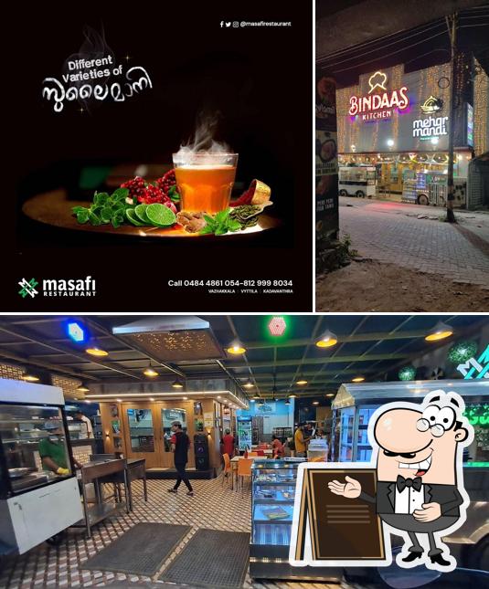 This is the picture showing exterior and beverage at Bindaas Kitchen ️
