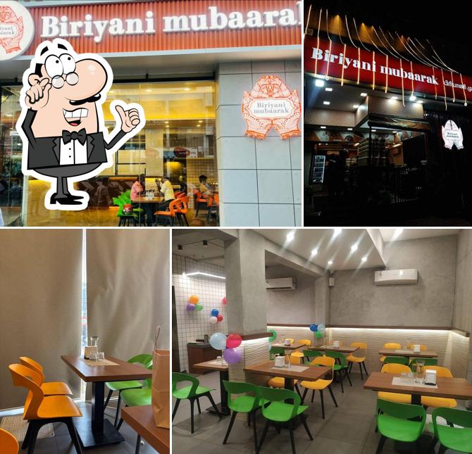 The interior of Biriyani Mubaarak