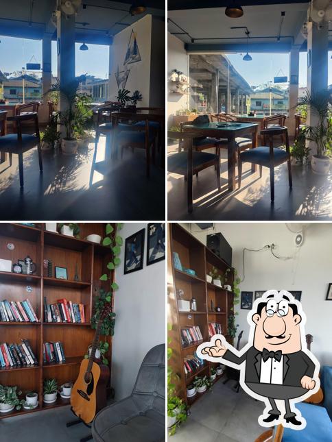 Take a seat at one of the tables at Colliné Café