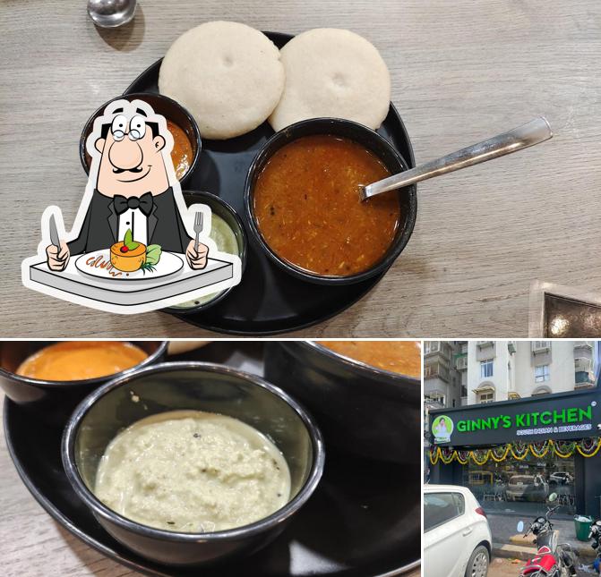 Among different things one can find food and exterior at GINNY'S KITCHEN