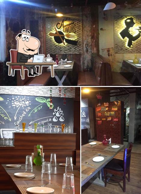 The interior of Radiance Restro & Cafe