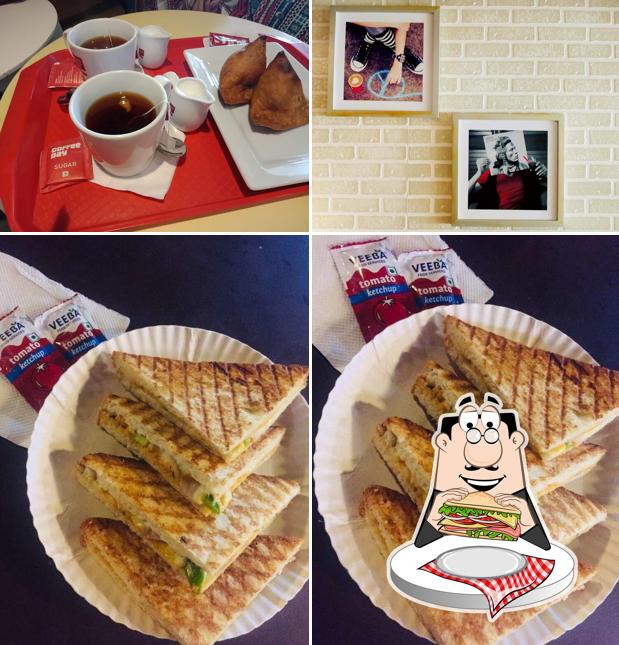 Order a sandwich at Café Coffee Day