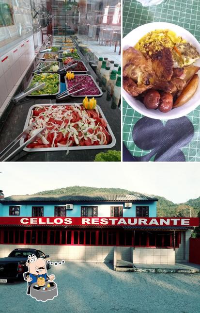 Esta é a imagem apresentando comida e exterior no Cellos Restaurante