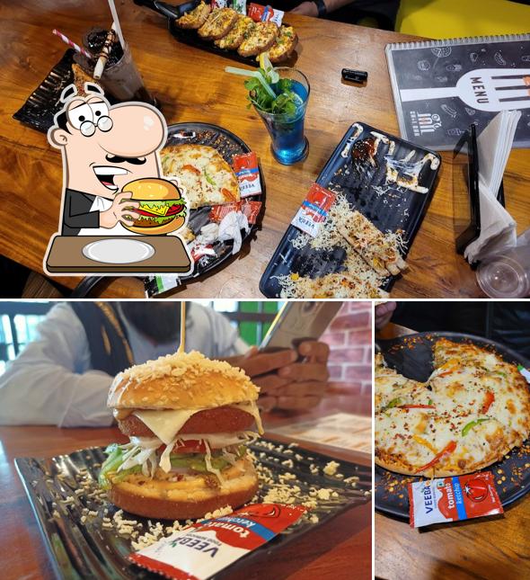 Get a burger at Jail Chai Bar