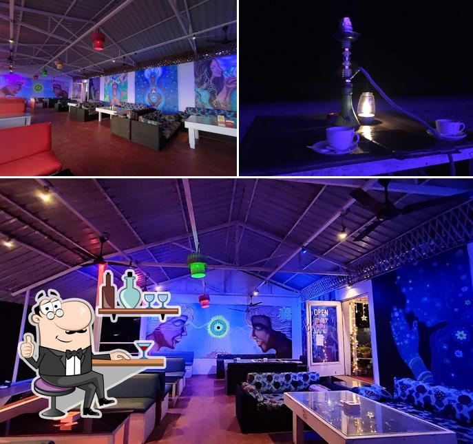 The interior of Koleso 24/7 Lounge & Bar