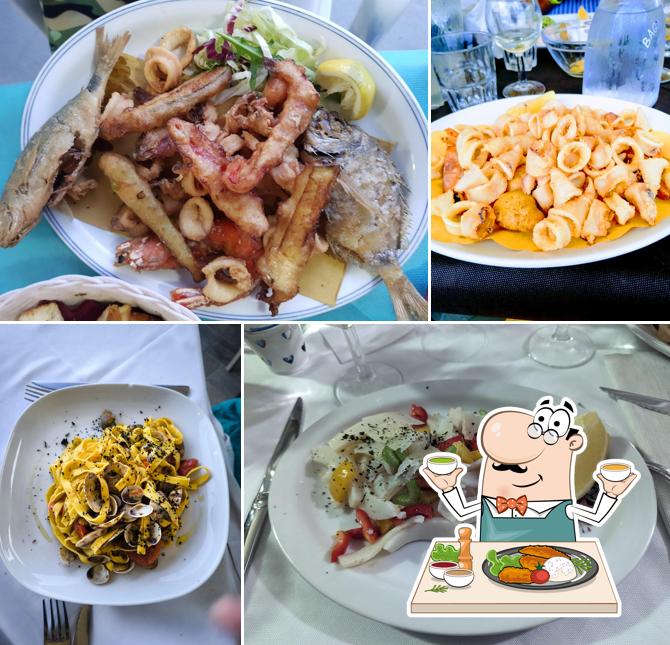 Calamari fritti al Ristorante Spiaggia BAGNI ROMA Varazze