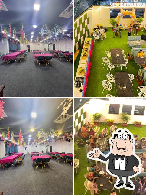 The interior of Euphoria terrace cafe & restro