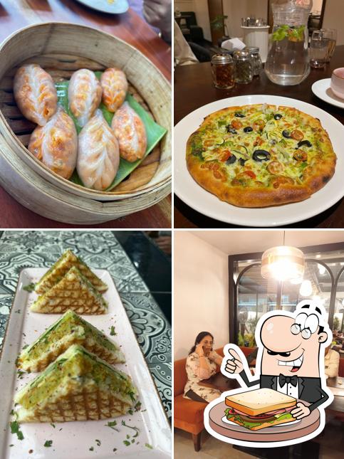 Grilled cheese sandwich at Pink Verranda - modern dining experience