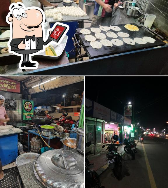 Among different things one can find exterior and food at Sundaran Thattukada