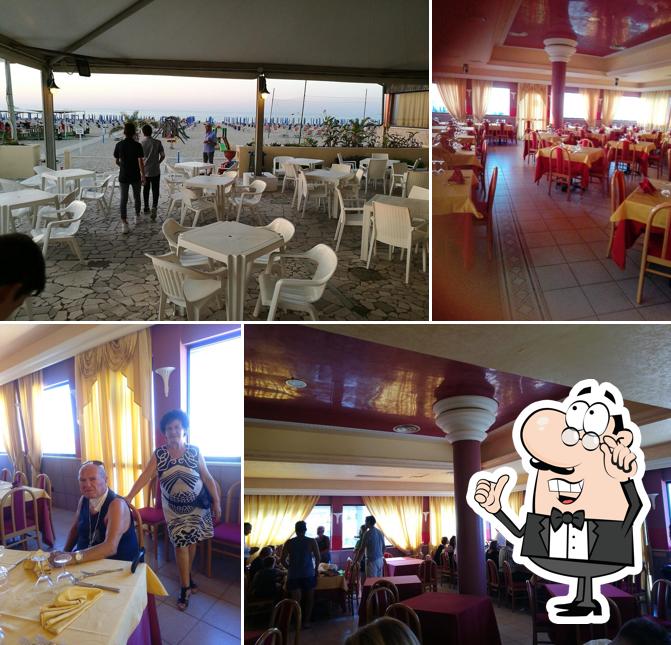 Gli interni di Lido La Sirena Ristorante Pizzeria