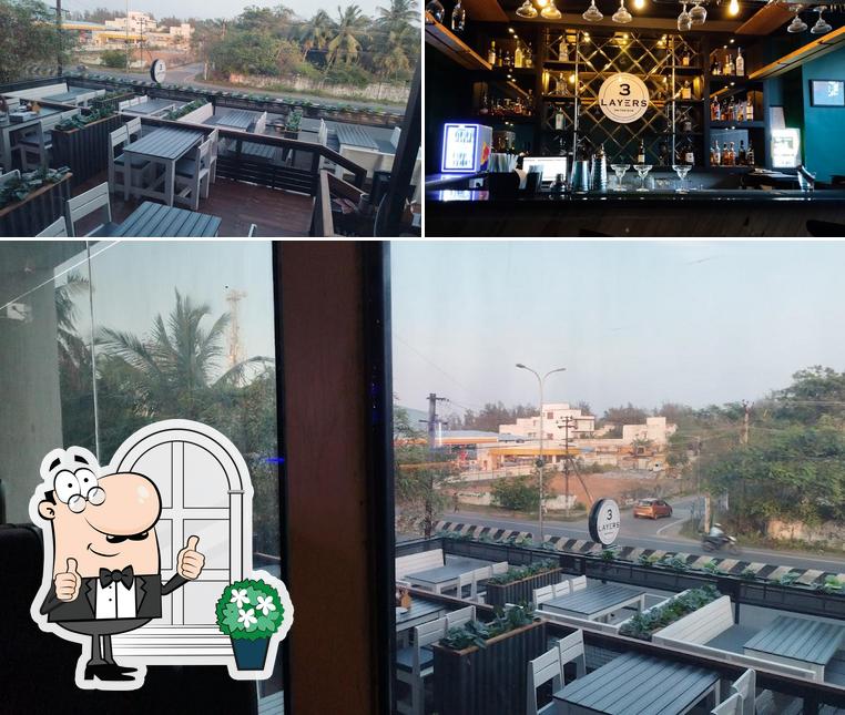 The exterior of 3 Layers on the ECR Restaurant