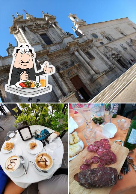 La cibo e esterno del ristorante