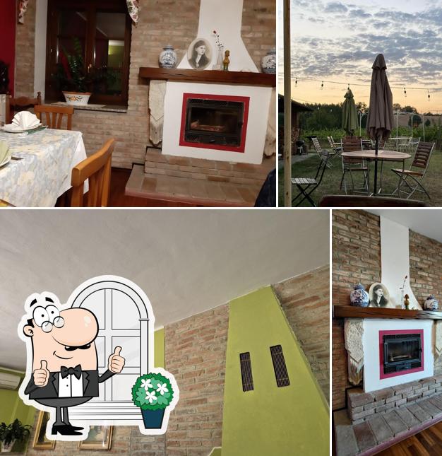 La esterno e interni del ristorante