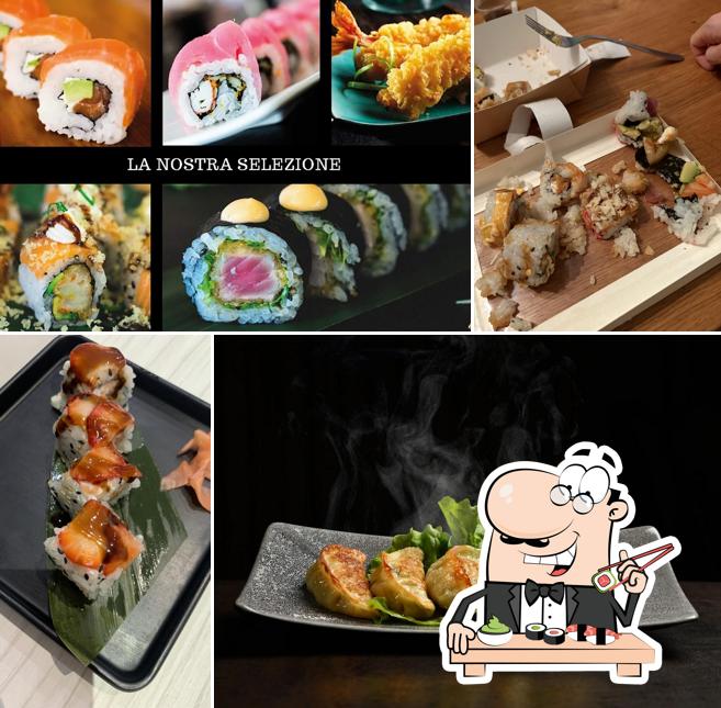 Scegli le diverse opzioni di sushi
