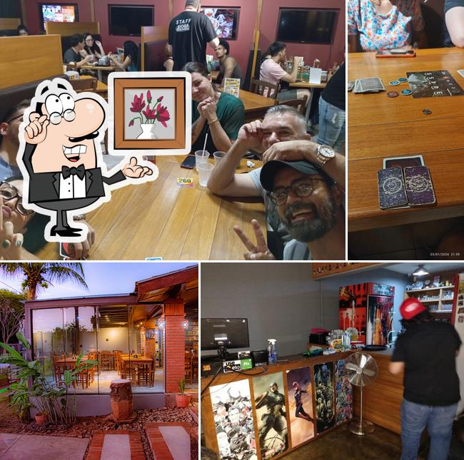 O interior do Joga Burger
