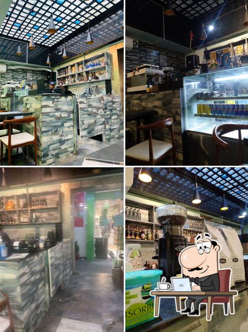 Check out how Crazy Coffee looks inside