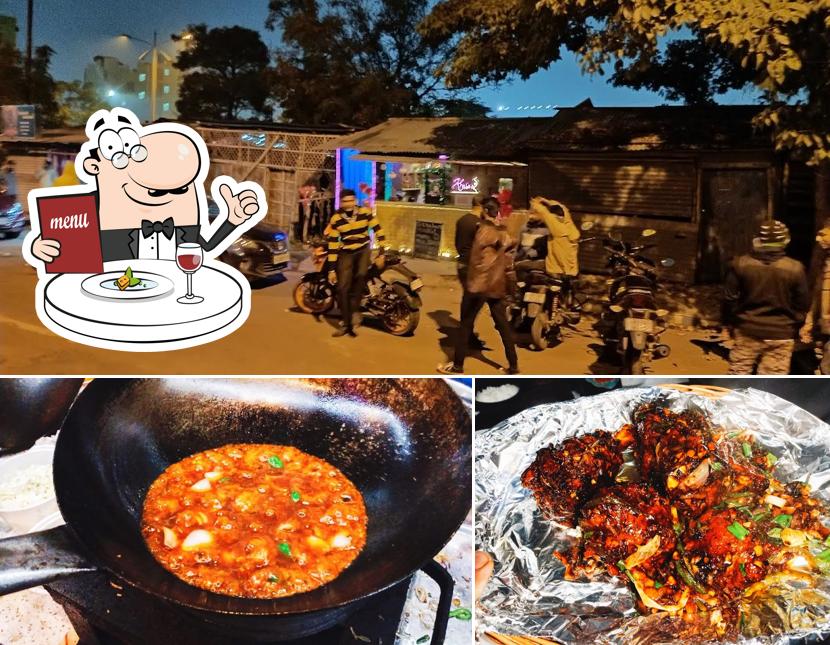 This is the image depicting food and exterior at Khabar E