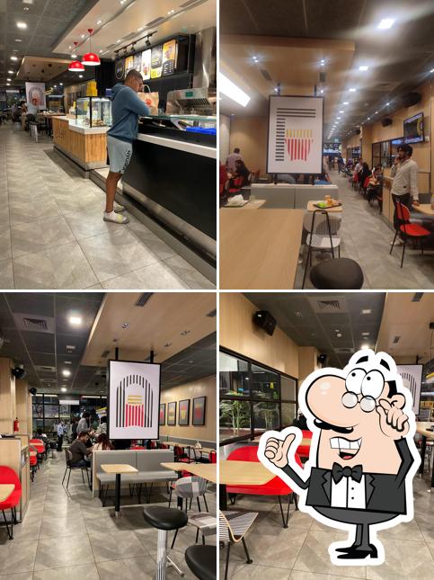 The interior of McDonald's