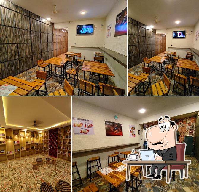 The interior of Musafir Cafe