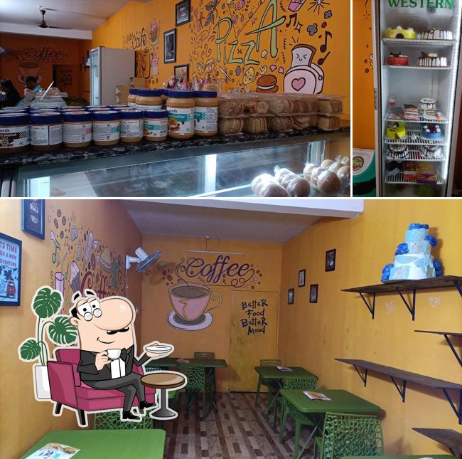 Among different things one can find interior and food at London Berry