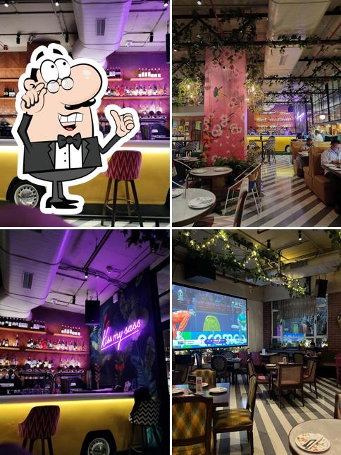 The interior of Saffron By The Sassy Spoon