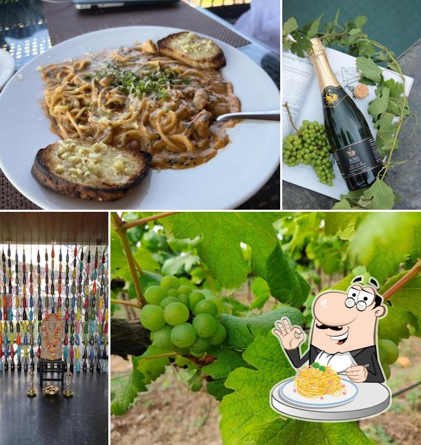 Spaghetti carbonara at Soma Vine Village