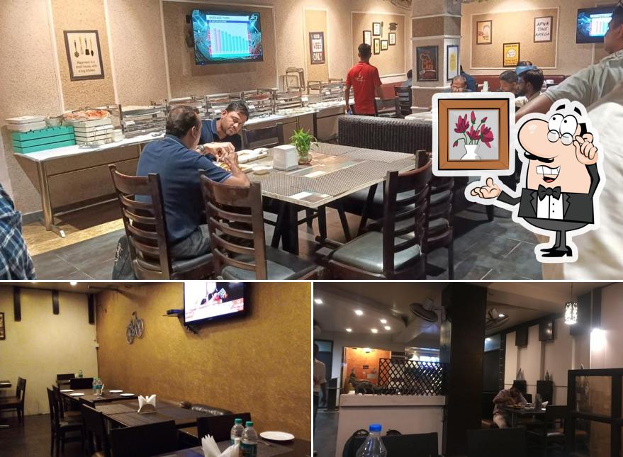 The interior of Rubaab Restaurant Jagat Farm Greater Noida