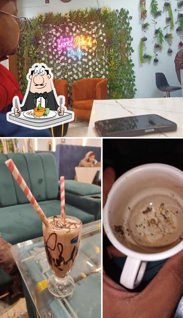 Among different things one can find food and interior at The Tea Factory - A Tea & Food Cafe in Uttar Pradesh