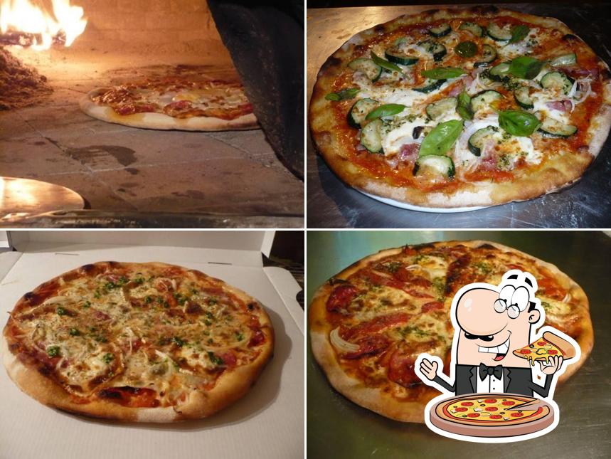 Pizza-Braises. Pizza au feu de bois