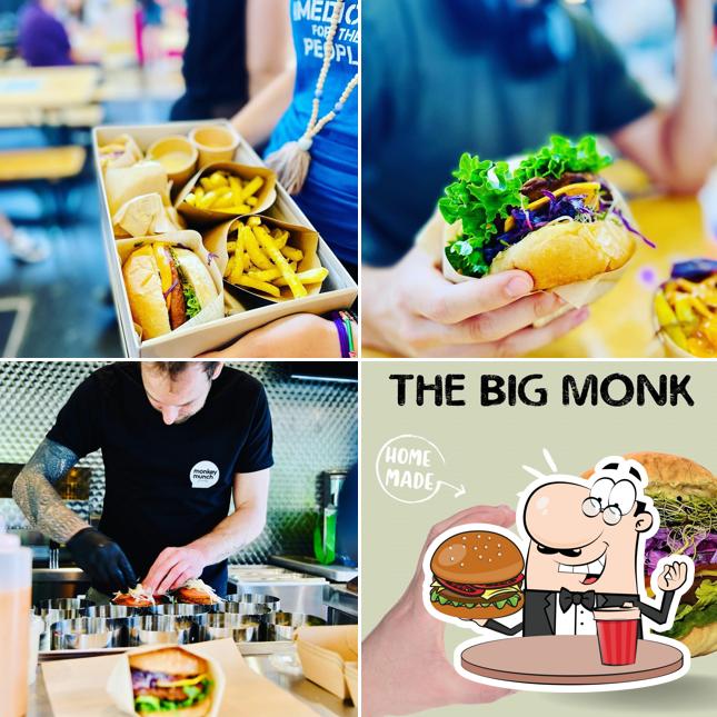 Ordina un hamburger a Monkey Munch Foods