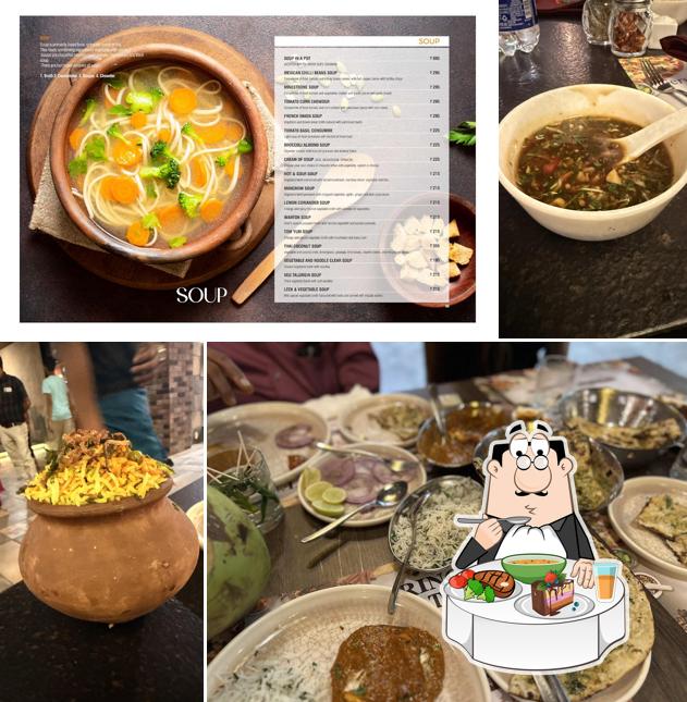 Hot and sour soup at Red Chillies