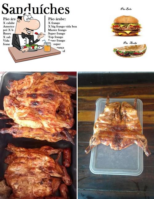 Carne em brasa