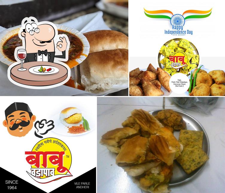 Food at Babu Vadapav, vileparle