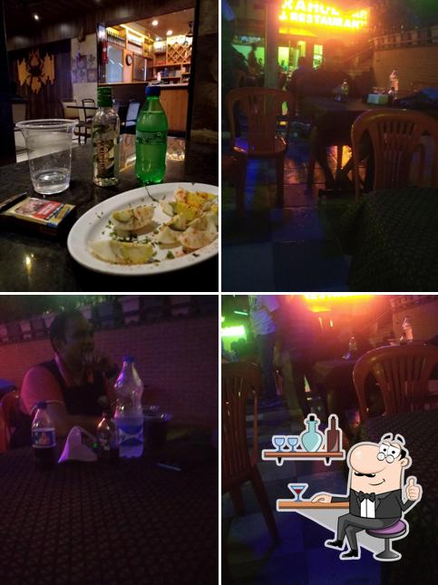 The interior of Rahul bar and restaurant