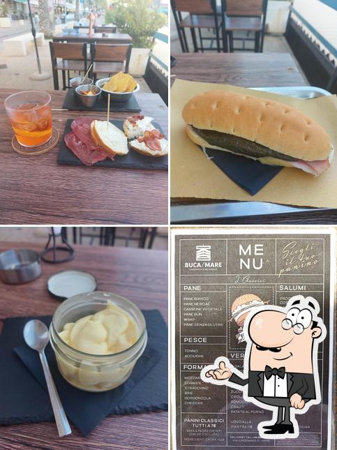 BUCALMARE sandwich e beverage