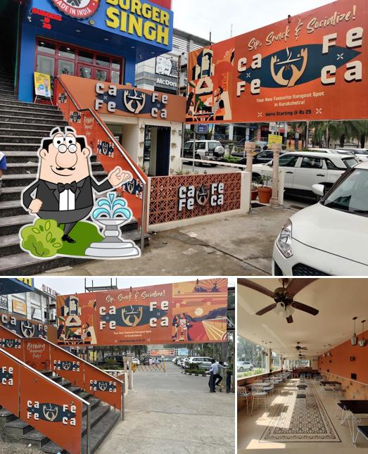 The exterior of Cafe Feca