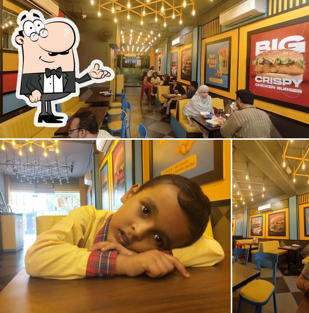 The interior of Burger Street