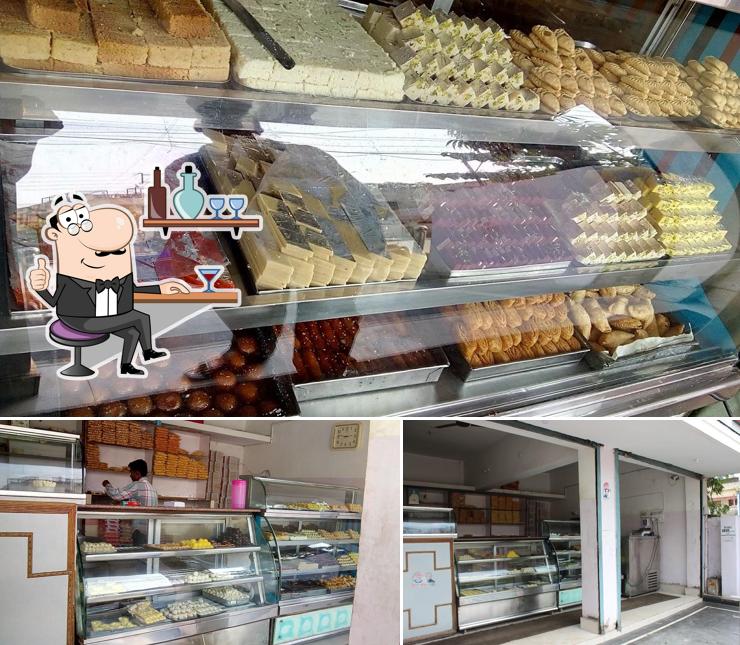 The interior of Natraj Sweets