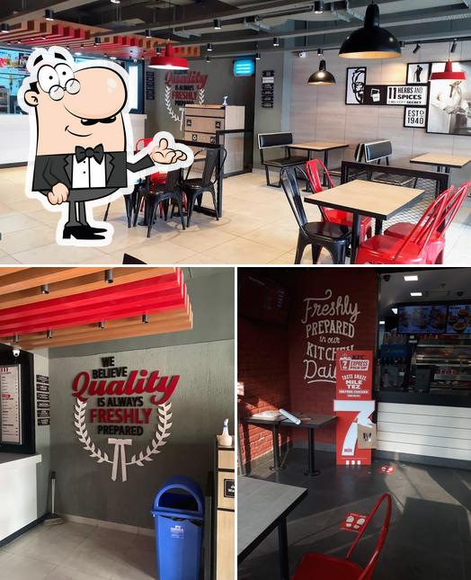 The interior of KFC