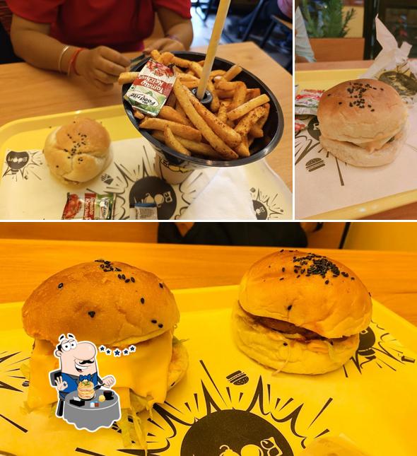 Food at Boom - Burger Fries & Shakes