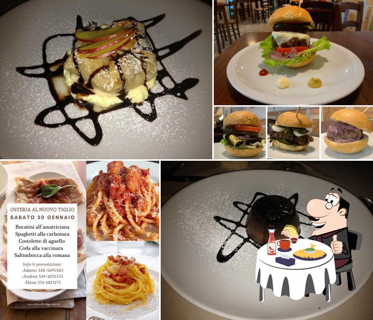 Hamburger al Osteria Al Tiglio