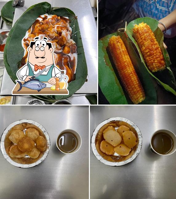 Grilled salmon at Shudh Chaat Bhandar