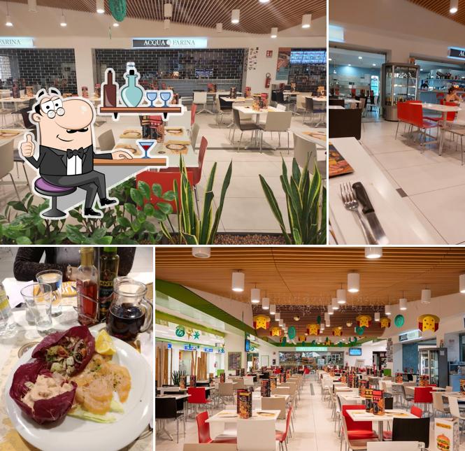 Gli interni di Acqua & Farina